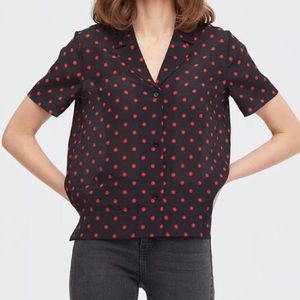 Lilysilk Short Sleeve Polka Dot Blouse